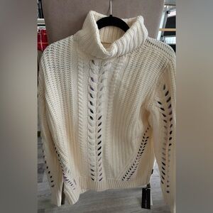 Marc Cain Cozy Cream Cable Knit Sweater